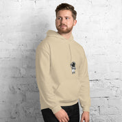 Felpa Stampata Unisex con Cappuccio – Morbida – Design Astronauta Appeso-Biiply