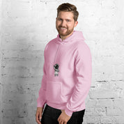Felpa Stampata Unisex con Cappuccio – Morbida – Design Astronauta Appeso-Biiply