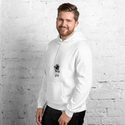 Felpa Stampata Unisex con Cappuccio – Morbida – Design Astronauta Appeso-Biiply