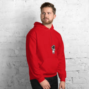 Felpa Stampata Unisex con Cappuccio – Morbida – Design Astronauta Appeso-Biiply