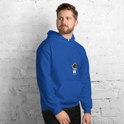 Felpa Stampata Unisex con Cappuccio – Morbida – Design Astronauta Appeso-Biiply