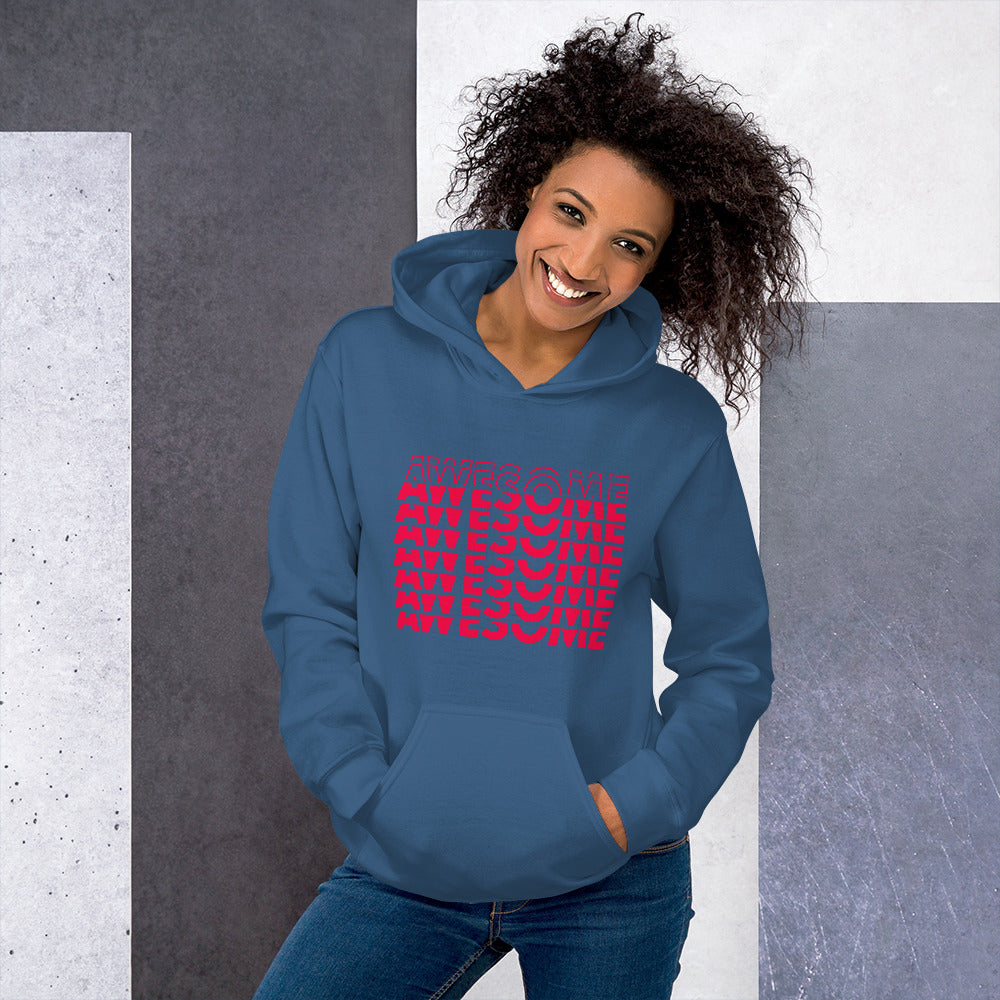 Felpa Stampata Unisex con Cappuccio – Morbida – Design Awesome-Biiply