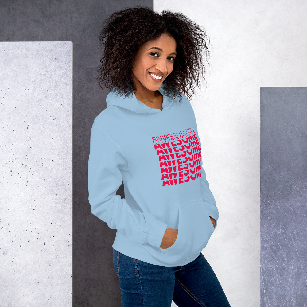 Felpa Stampata Unisex con Cappuccio – Morbida – Design Awesome-Biiply