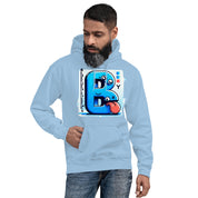 Felpa Stampata Unisex con Cappuccio – Morbida – Design B Animata Linguaccia-Biiply