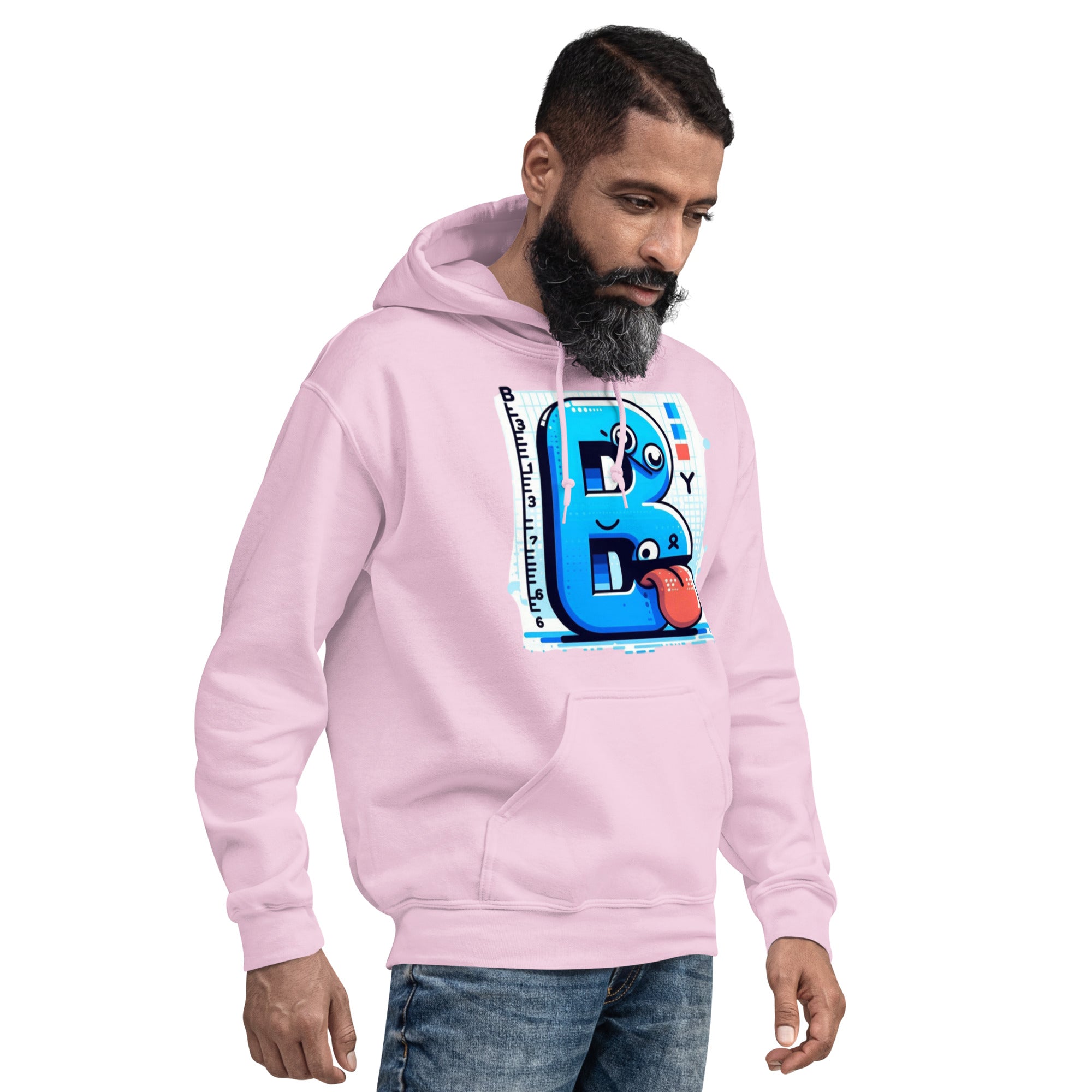Felpa Stampata Unisex con Cappuccio – Morbida – Design B Animata Linguaccia-Biiply