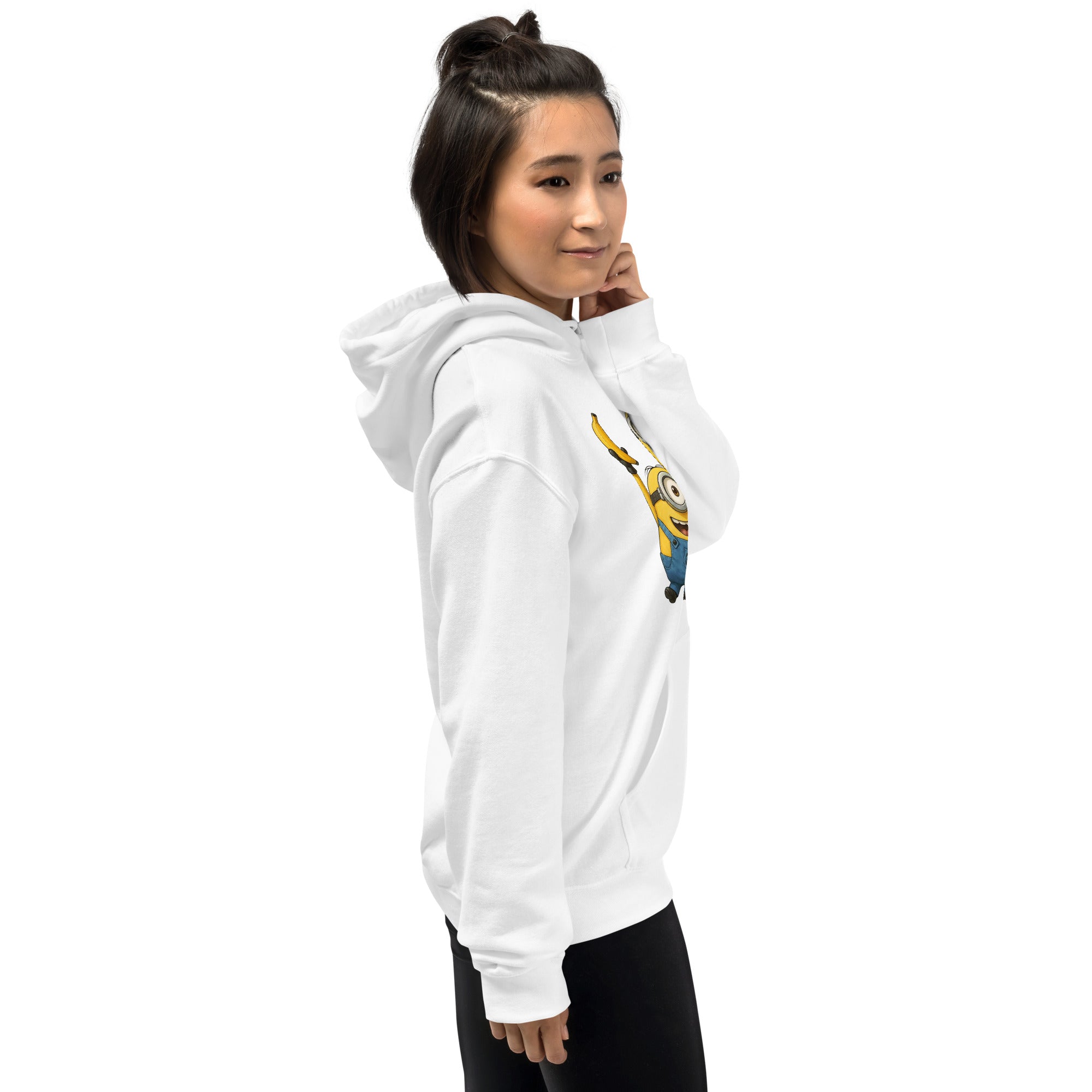 Felpa Stampata Unisex con Cappuccio – Morbida – Design Banana!!-Biiply