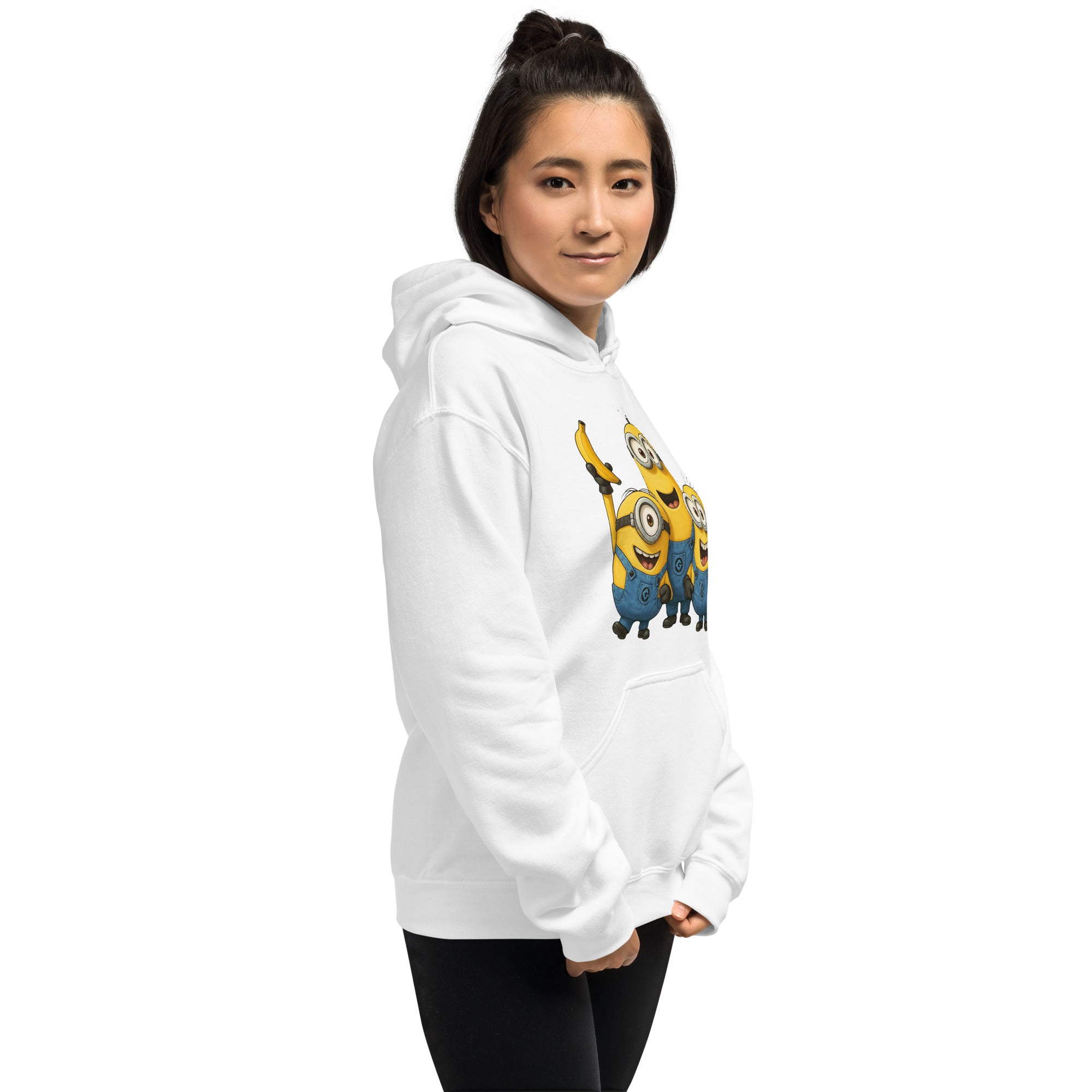 Felpa Stampata Unisex con Cappuccio – Morbida – Design Banana!!-Biiply