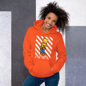 Felpa Stampata Unisex con Cappuccio – Morbida – Design Bart-Biiply