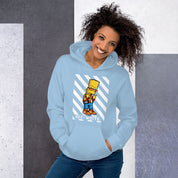 Felpa Stampata Unisex con Cappuccio – Morbida – Design Bart-Biiply