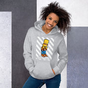 Felpa Stampata Unisex con Cappuccio – Morbida – Design Bart-Biiply