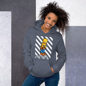 Felpa Stampata Unisex con Cappuccio – Morbida – Design Bart-Biiply