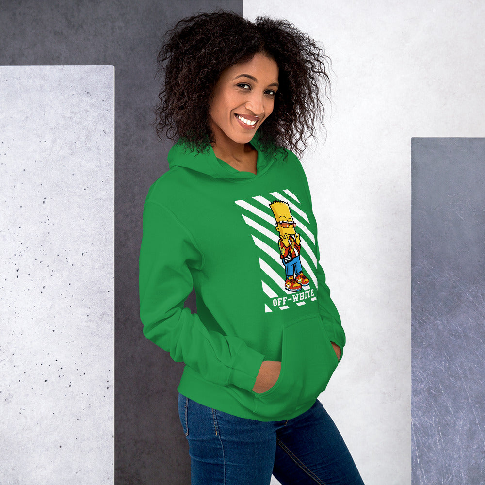 Felpa Stampata Unisex con Cappuccio – Morbida – Design Bart-Biiply