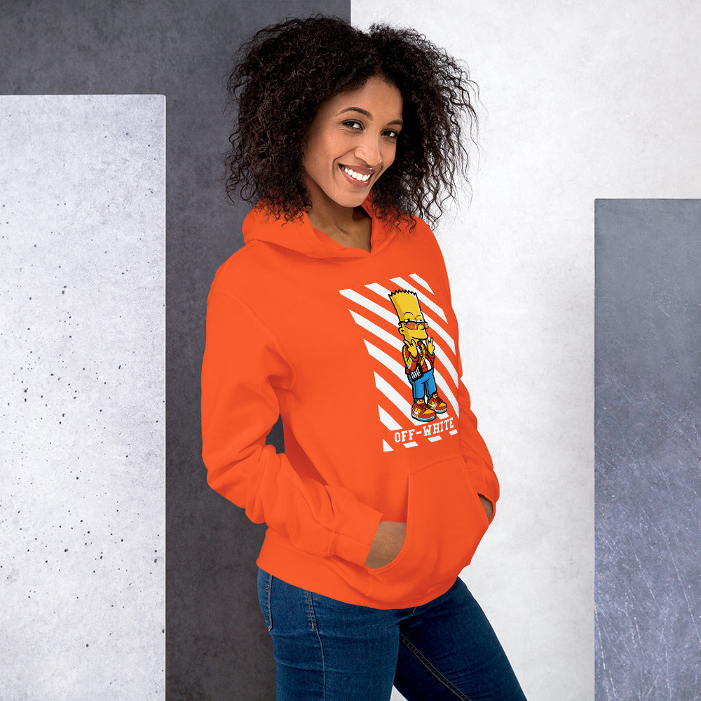 Felpa Stampata Unisex con Cappuccio – Morbida – Design Bart-Biiply