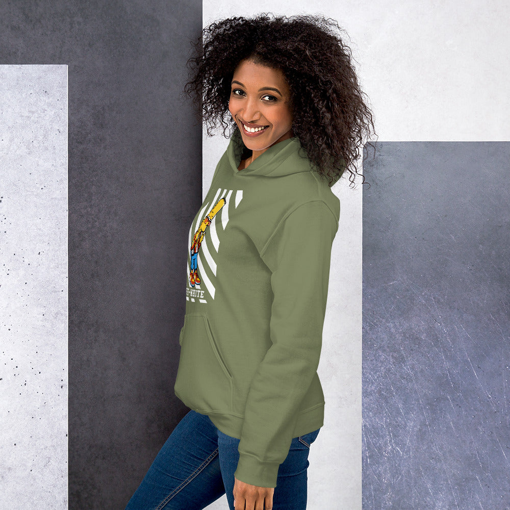 Felpa Stampata Unisex con Cappuccio – Morbida – Design Bart-Biiply