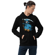 Felpa Stampata Unisex con Cappuccio – Morbida – Design Blue Ghost-Biiply