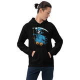 Felpa Stampata Unisex con Cappuccio – Morbida – Design Blue Ghost