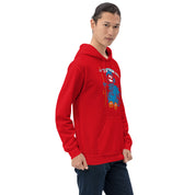 Felpa Stampata Unisex con Cappuccio – Morbida – Design Blue Ghost-Biiply