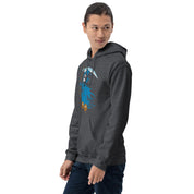 Felpa Stampata Unisex con Cappuccio – Morbida – Design Blue Ghost-Biiply
