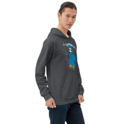 Felpa Stampata Unisex con Cappuccio – Morbida – Design Blue Ghost-Biiply