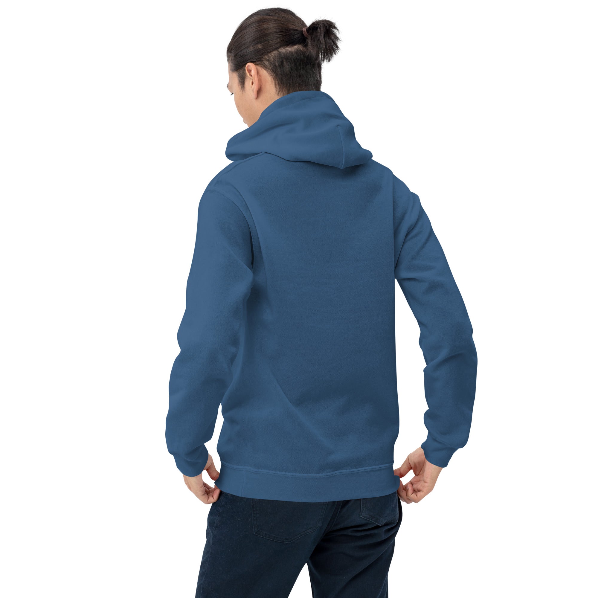 Felpa Stampata Unisex con Cappuccio – Morbida – Design Blue Ghost-Biiply
