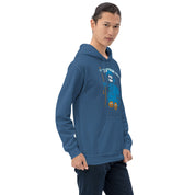 Felpa Stampata Unisex con Cappuccio – Morbida – Design Blue Ghost-Biiply