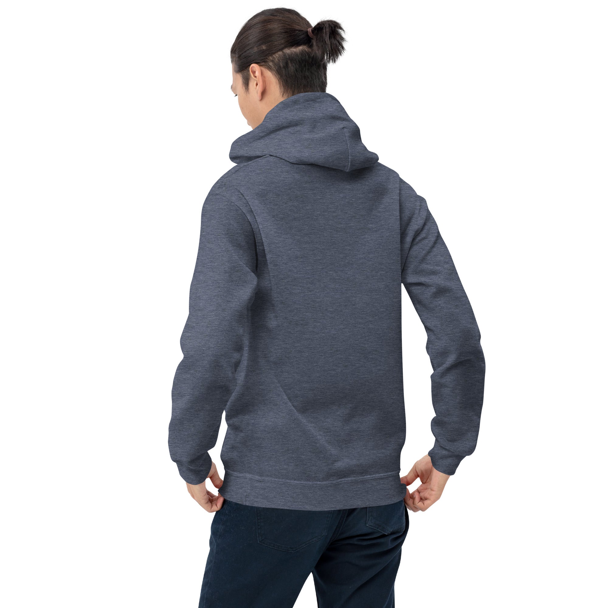 Felpa Stampata Unisex con Cappuccio – Morbida – Design Blue Ghost-Biiply