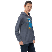 Felpa Stampata Unisex con Cappuccio – Morbida – Design Blue Ghost-Biiply