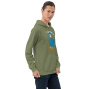 Felpa Stampata Unisex con Cappuccio – Morbida – Design Blue Ghost-Biiply