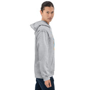Felpa Stampata Unisex con Cappuccio – Morbida – Design Blue Ghost-Biiply