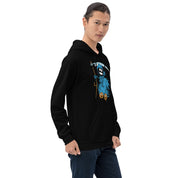 Felpa Stampata Unisex con Cappuccio – Morbida – Design Blue Ghost-Biiply