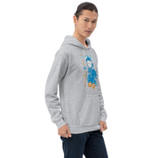 Felpa Stampata Unisex con Cappuccio – Morbida – Design Blue Ghost-Biiply