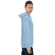 Felpa Stampata Unisex con Cappuccio – Morbida – Design Blue Ghost-Biiply