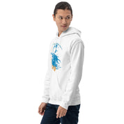 Felpa Stampata Unisex con Cappuccio – Morbida – Design Blue Ghost-Biiply