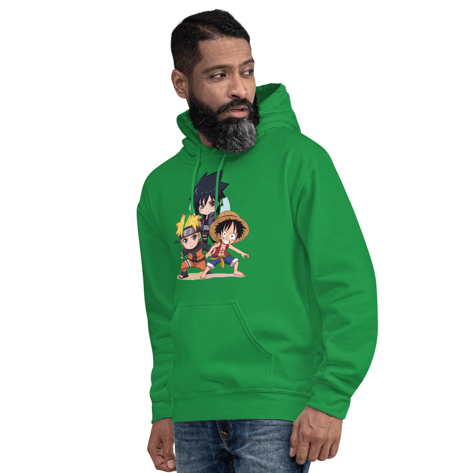 Felpa Stampata Unisex con Cappuccio – Morbida – Design Cartoon Giapponesi-Biiply