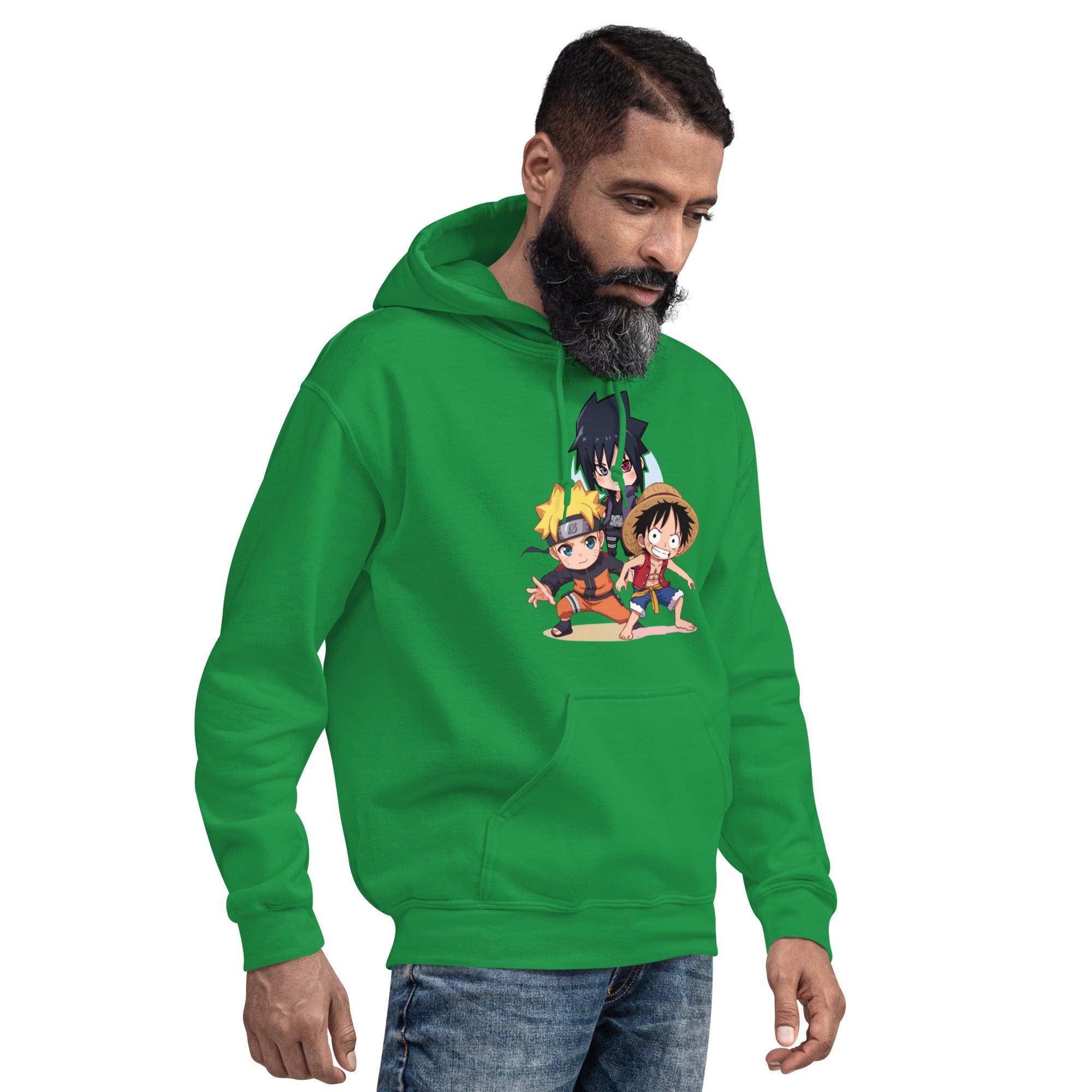 Felpa Stampata Unisex con Cappuccio – Morbida – Design Cartoon Giapponesi-Biiply