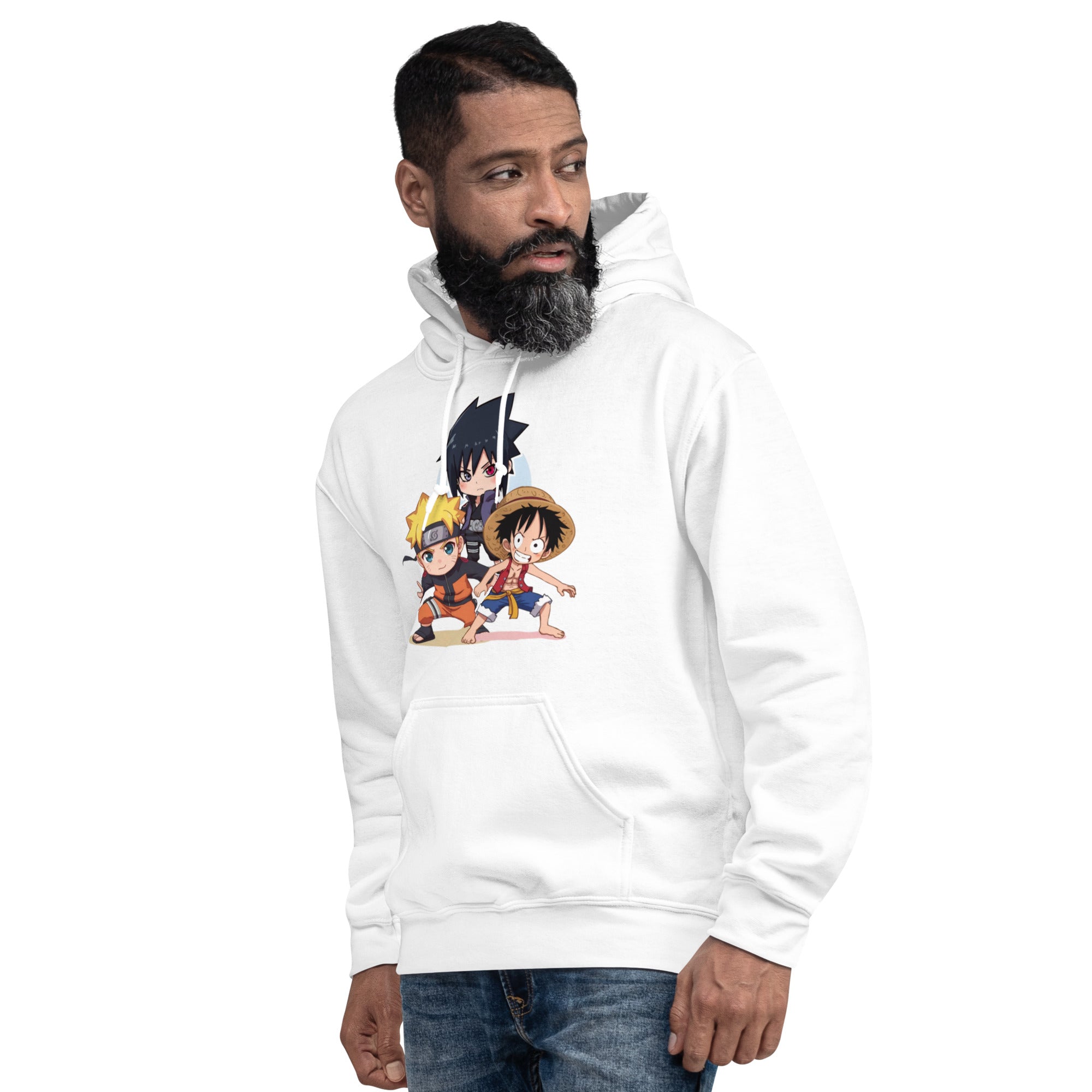 Felpa Stampata Unisex con Cappuccio – Morbida – Design Cartoon Giapponesi-Biiply