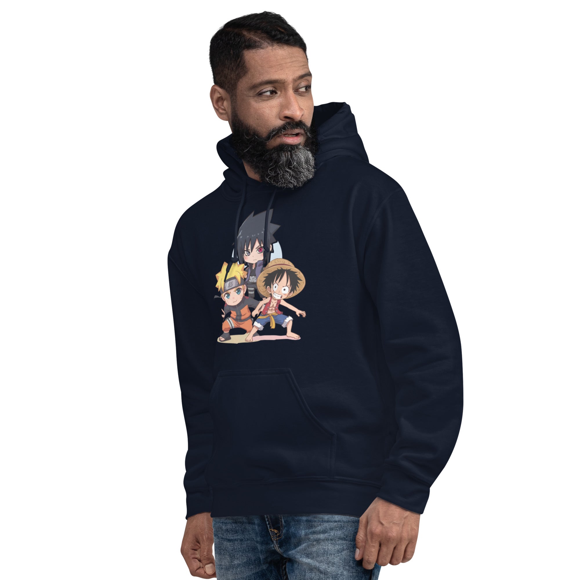 Felpa Stampata Unisex con Cappuccio – Morbida – Design Cartoon Giapponesi-Biiply