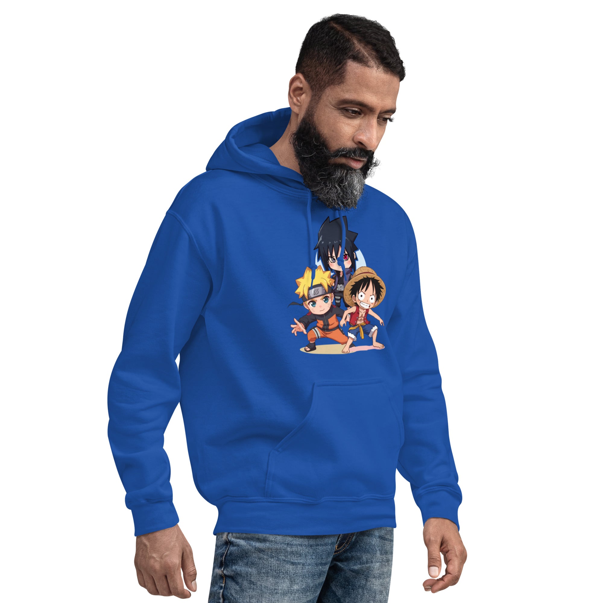 Felpa Stampata Unisex con Cappuccio – Morbida – Design Cartoon Giapponesi-Biiply