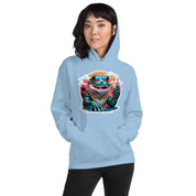 Felpa Stampata Unisex con Cappuccio – Morbida – Design Coccodrillo Cool-Biiply