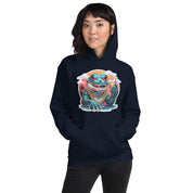 Felpa Stampata Unisex con Cappuccio – Morbida – Design Coccodrillo Cool-Biiply