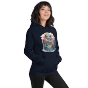 Felpa Stampata Unisex con Cappuccio – Morbida – Design Coccodrillo Cool-Biiply