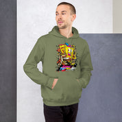 Felpa Stampata Unisex con Cappuccio – Morbida – Design Crabby Patty-Biiply