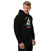 Felpa Stampata Unisex con Cappuccio – Morbida – Design Everityng Is Fine-Biiply