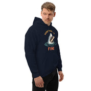 Felpa Stampata Unisex con Cappuccio – Morbida – Design Everityng Is Fine-Biiply