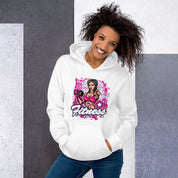 Felpa Stampata Unisex con Cappuccio – Morbida – Design Fitness Girl-Biiply