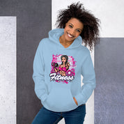Felpa Stampata Unisex con Cappuccio – Morbida – Design Fitness Girl-Biiply