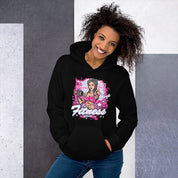 Felpa Stampata Unisex con Cappuccio – Morbida – Design Fitness Girl-Biiply