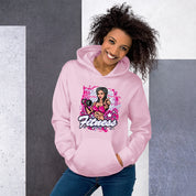 Felpa Stampata Unisex con Cappuccio – Morbida – Design Fitness Girl-Biiply