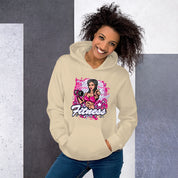 Felpa Stampata Unisex con Cappuccio – Morbida – Design Fitness Girl-Biiply