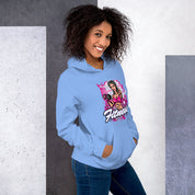 Felpa Stampata Unisex con Cappuccio – Morbida – Design Fitness Girl-Biiply